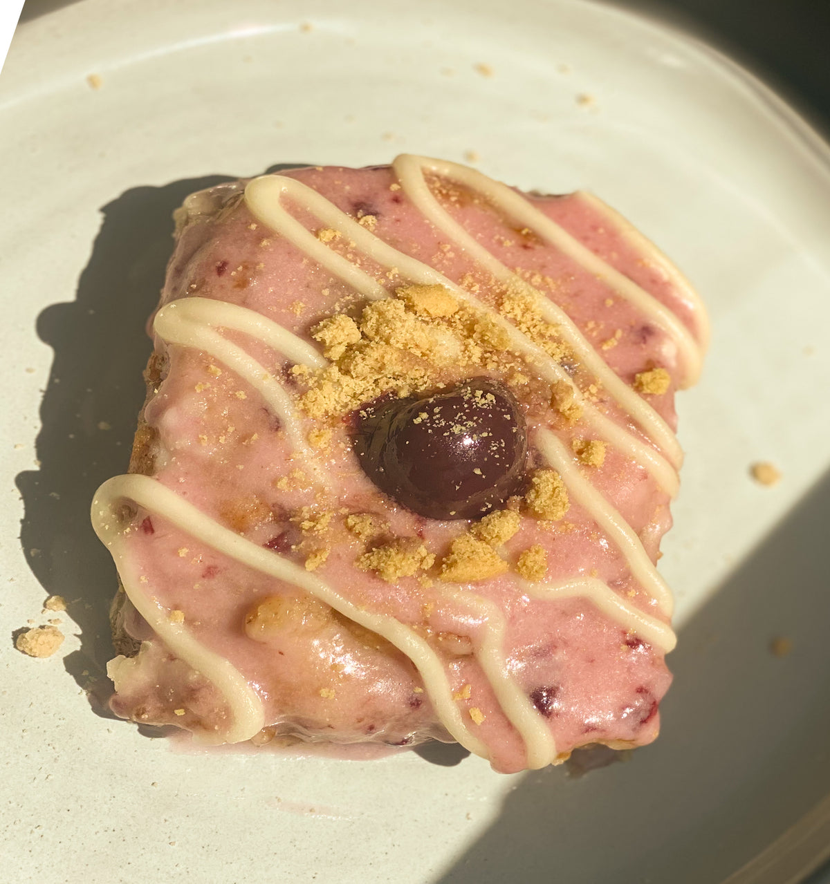 Cherry Cheesecake Sourdough Cinnamon Roll