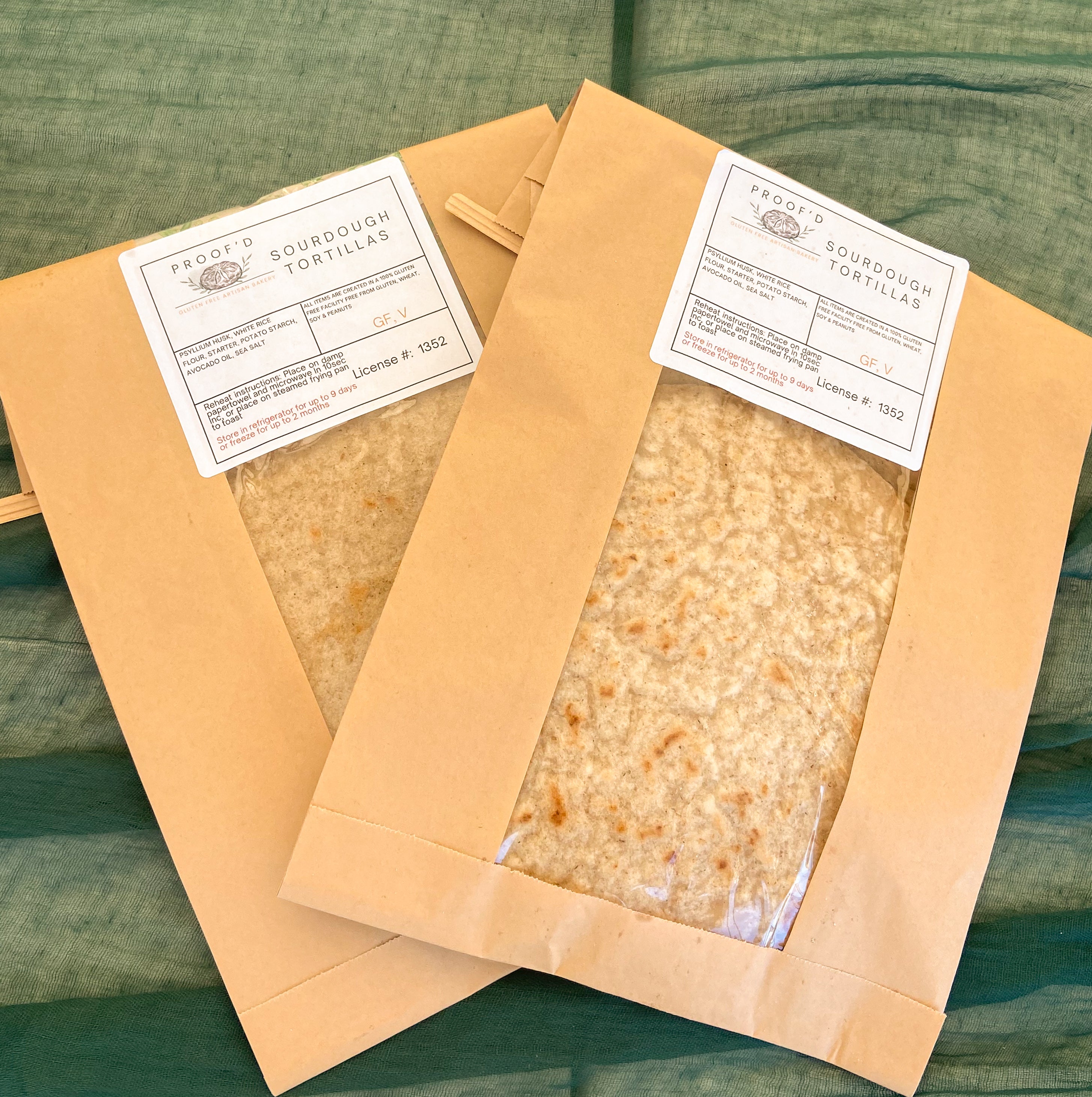 Sourdough Tortillas 6PK (GF, VG)
