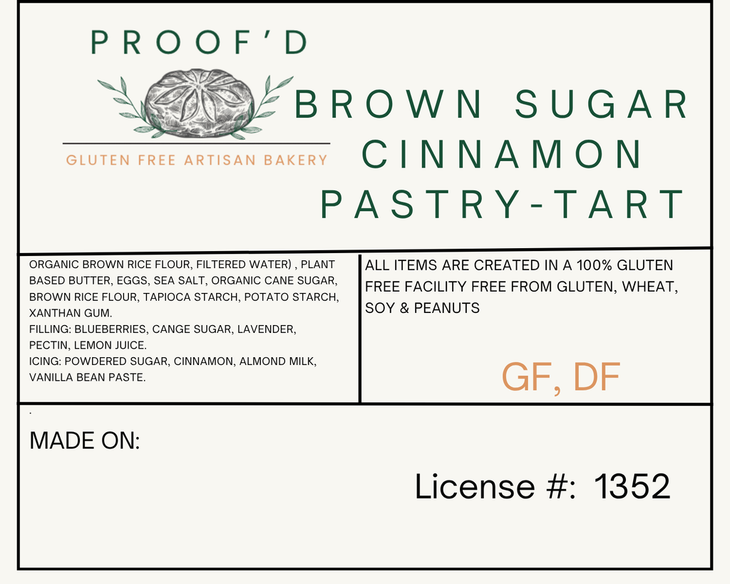 Brown Sugar Cinnamon Pastry Tart (GF, DF)