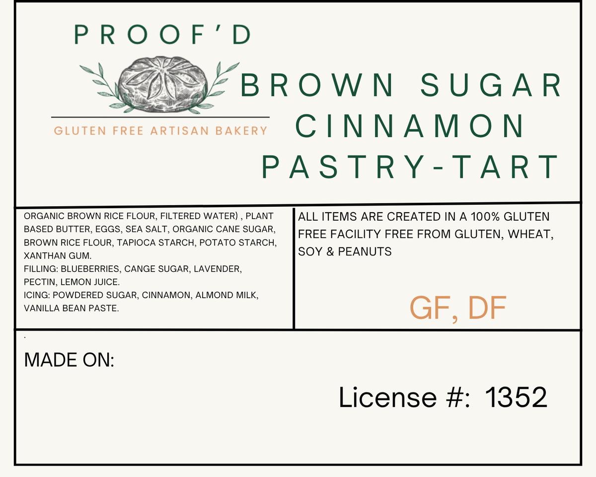Brown Sugar Cinnamon Pastry Tart (GF, DF)