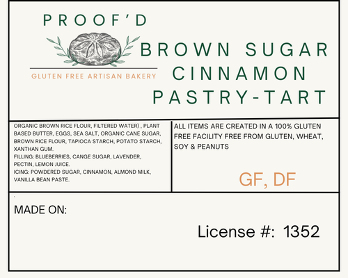 Brown Sugar Cinnamon Pastry Tart (GF, DF)