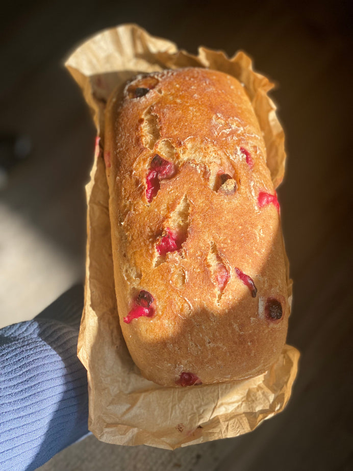 Orange Cranberry a sourdough (GF, V)